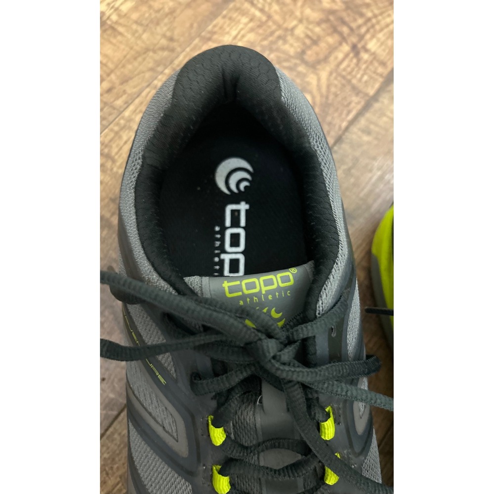 Like new Topo Athletic Ultraventure Mens Gray Yellow Trail Running Shoes Sneaker - Picture 6 of 11